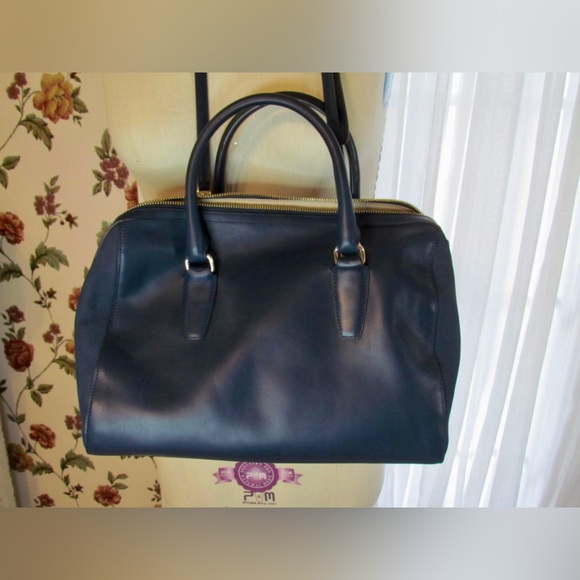New Coach legacy Pinnacle large Haley domed satchel Navy - Picture 6 of 11
